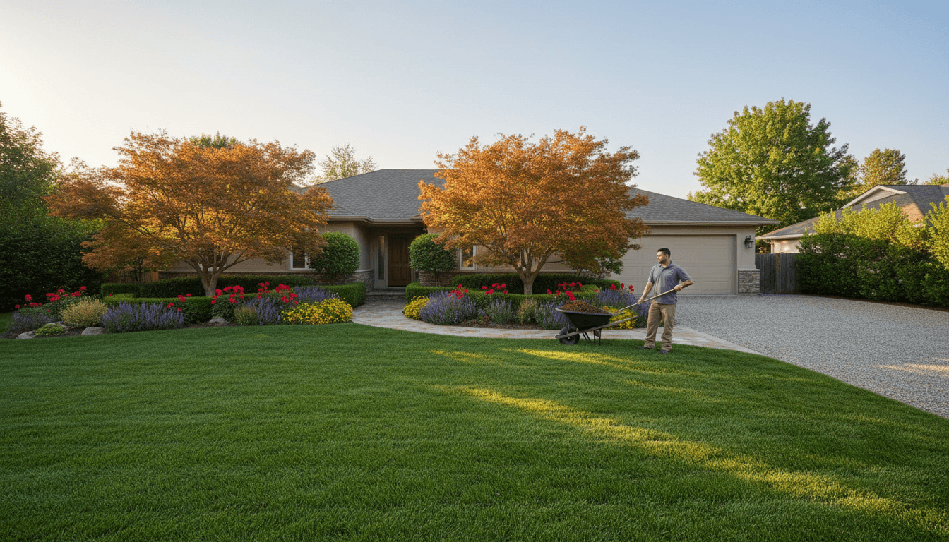 Professional landscaping and property maintenance service in Houston